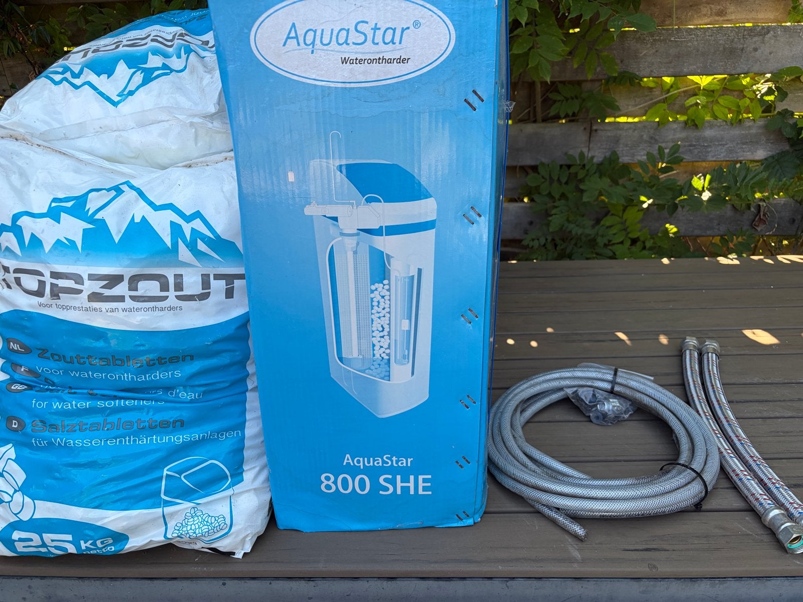 AquaStar 800 SHE Waterontharder met 125 kg zout, Ophalen, Nieuw, Waterontharder met zout