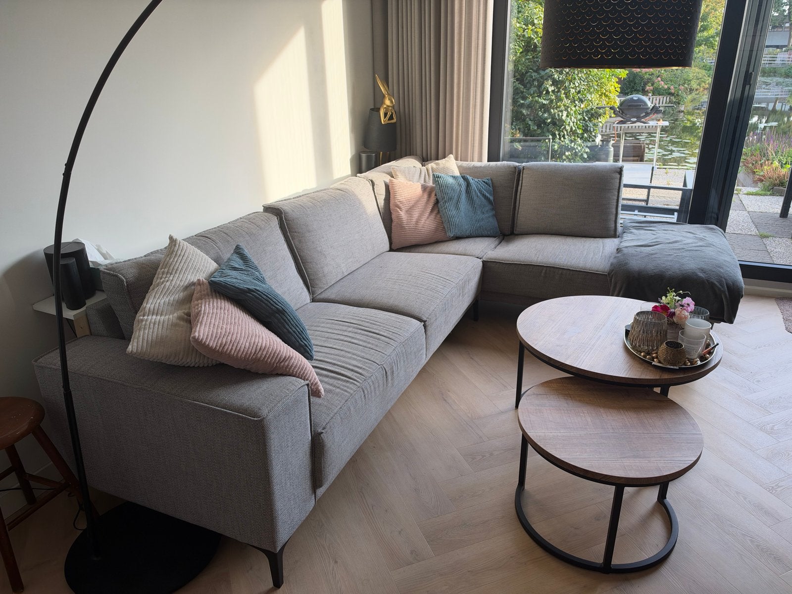 Comfortabele Hoekbank - Gebruikt maar in goede staat, Ophalen, 250 tot 300 cm, Gebruikt, 100 tot 125 cm
