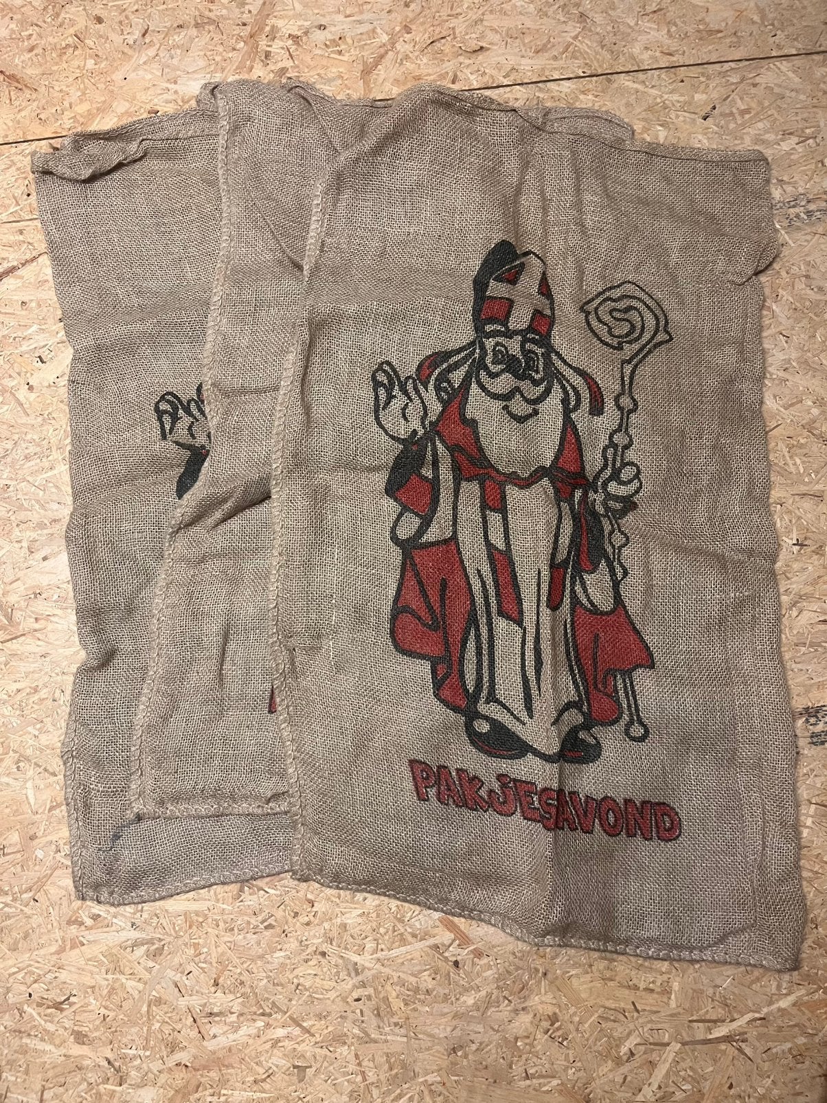 3 grote jute zakken pakjesavond, Diversen, Sinterklaas, Ophalen of Verzenden