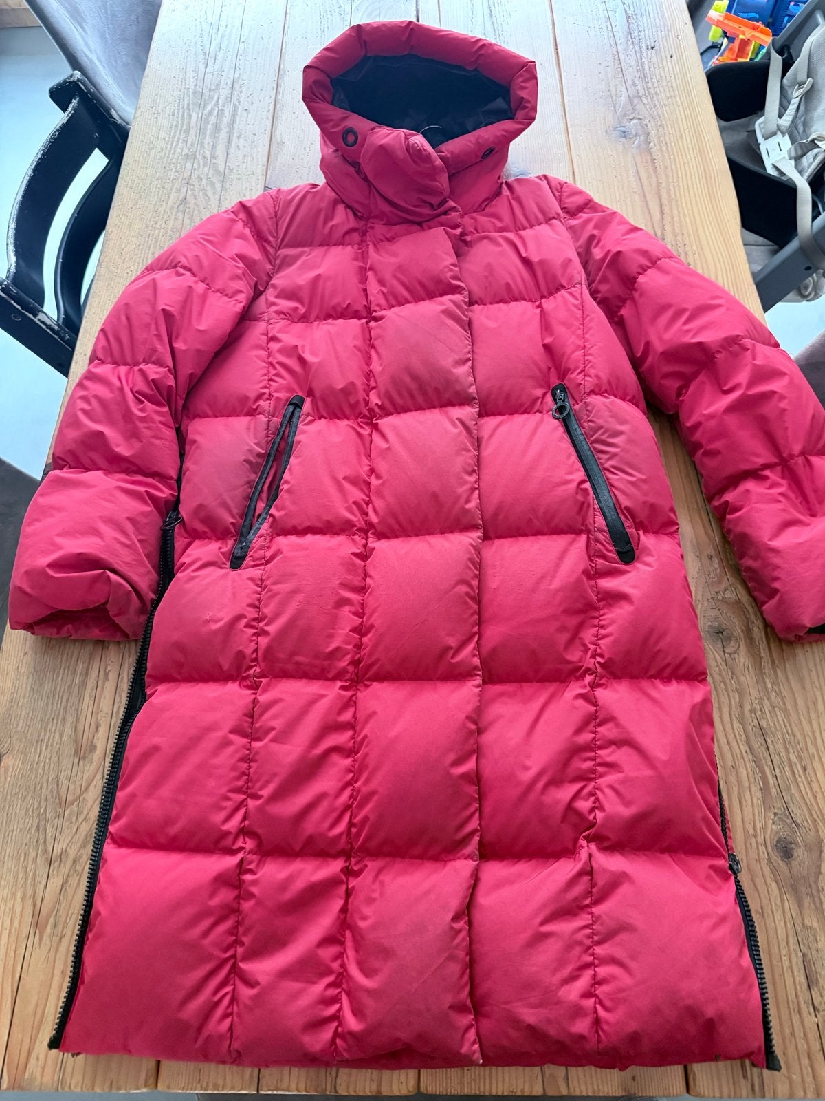 Goldbergh Lange Winterjas, Ophalen of Verzenden, Gedragen, Maat 36 (S), Rood