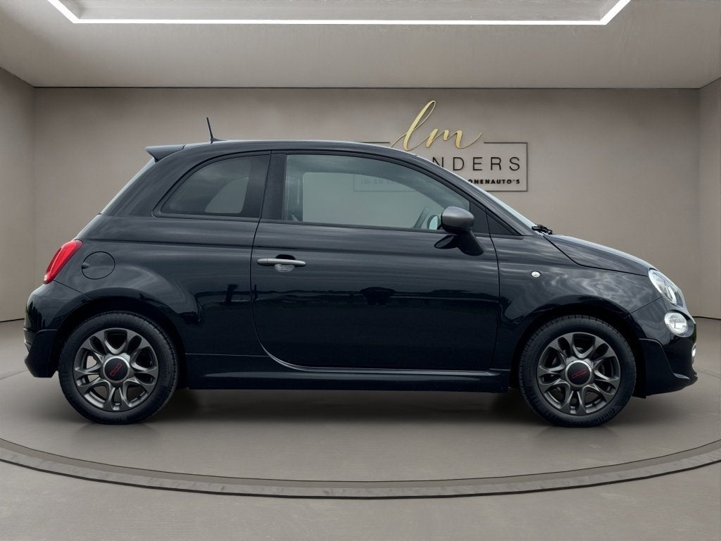 Fiat 500 0.9 TwinAir Turbo Sport 2019 ZWART | Apple CarPlay, Auto's, Fiat, Keurmerk '100% Onderhouden', 86 pk, Gebruikt, Leder en Stof