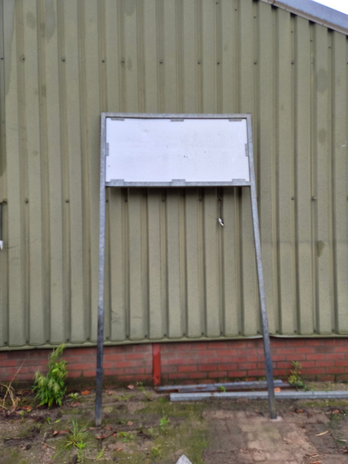 Gegalvaniseerd frame voor reclameborden (5 stuks), Verzamelen, Ophalen of Verzenden, Reclamebord
