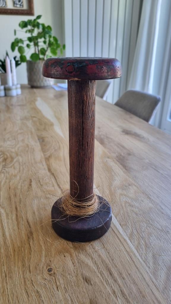 Vintage Garenklos - Decoratief Houten Spoel, Ophalen of Verzenden