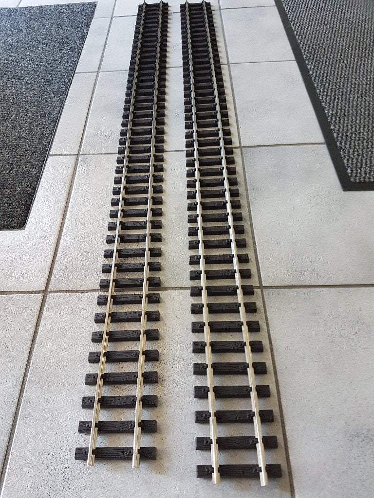 NIEUW Vernikkelde rails weinig tot geen onderhoud., Overige merken, Wisselstroom, Nieuw, Rails