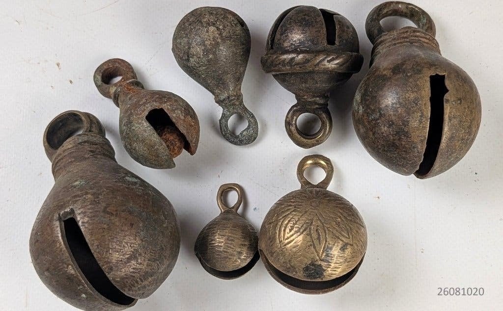 sjamaan bellen 9 stuks, Ophalen, Gebruikt, Overige soorten