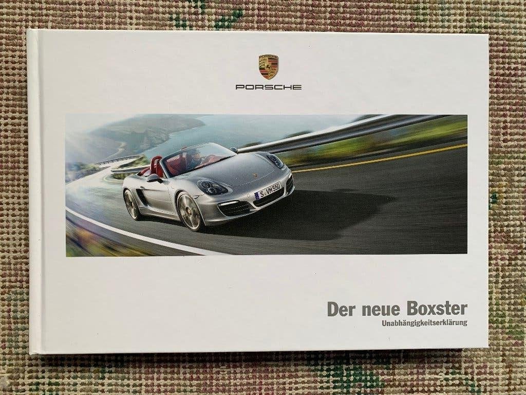 Folder brochure Porsche Boxster 981 2011, Porsche, Ophalen of Verzenden, Zo goed als nieuw, Porsche
