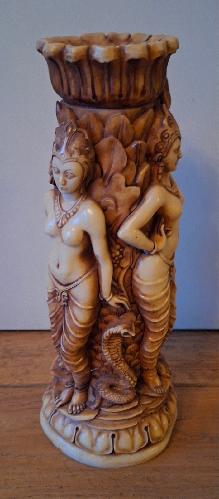 Decoratieve vaas met Indische figuren, Antiek en Kunst, Ophalen of Verzenden