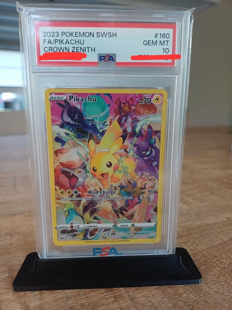 PSA 10 Pikachu #160 Pokemon, Ophalen of Verzenden, Nieuw, Meerdere kaarten