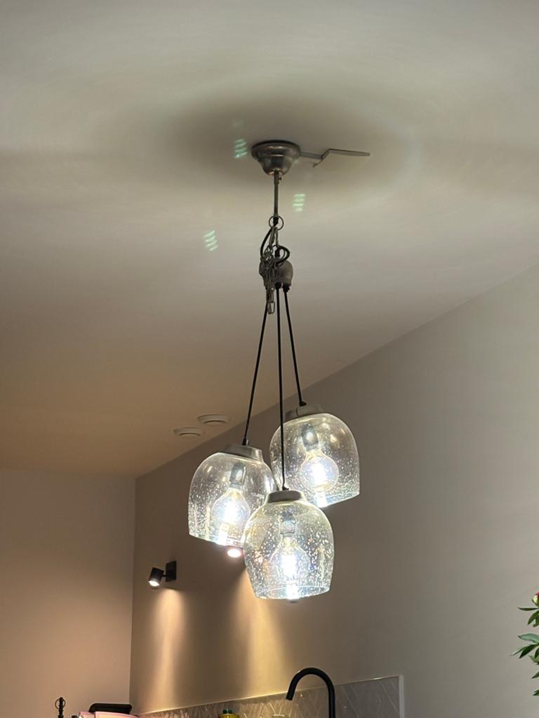 Hanglamp Rivièra Maison, Ophalen, Zo goed als nieuw, Glas
