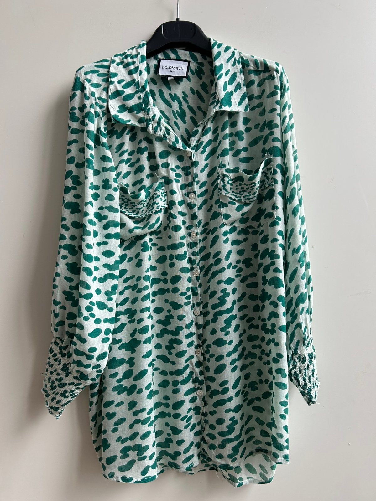 GOLD AND SILVER losvallende blouse mt M/L