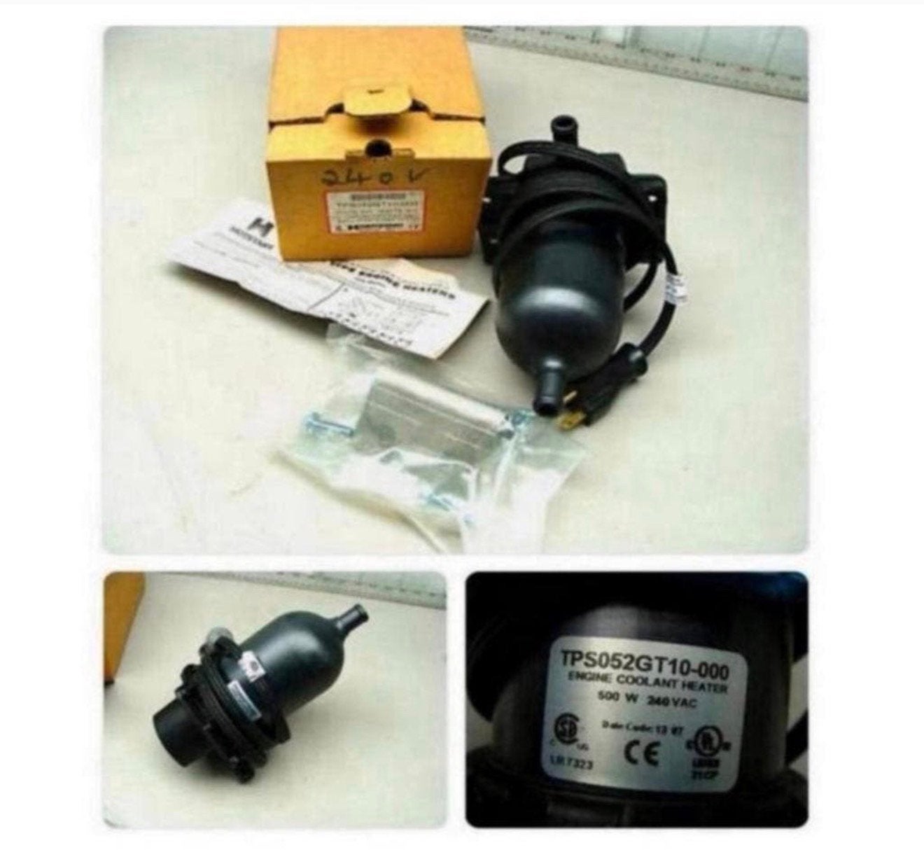 HOTSTART Engine Heater TPS052GT10-000 verwarmer 500W 240V, P, P, P, Nieuw