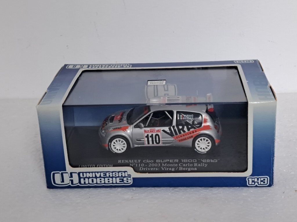 Renault Clio S1600 Rally Monte Carlo 2003 Virag UH 1/43 sale, Hobby en Vrije tijd, Ophalen of Verzenden, Zo goed als nieuw, Auto