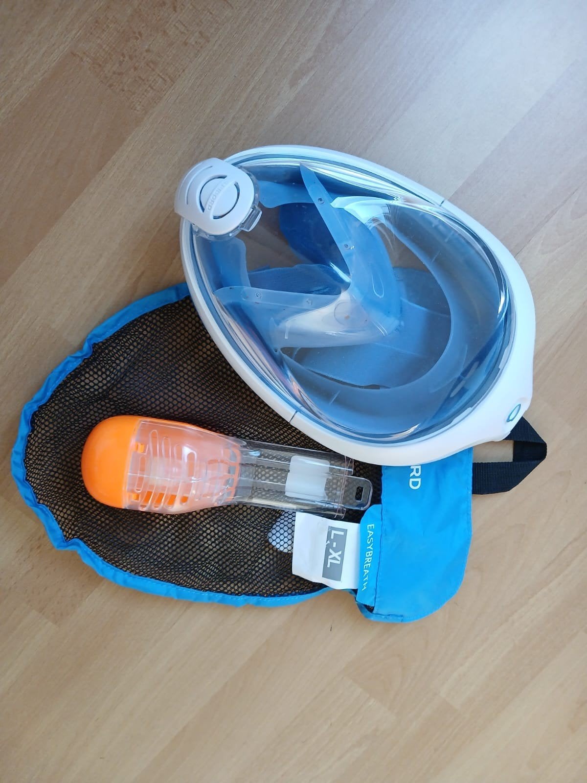Tribord Easybreath Snorkelmasker L-XL, Watersport en Boten, Ophalen of Verzenden, Zo goed als nieuw, Snorkelmasker