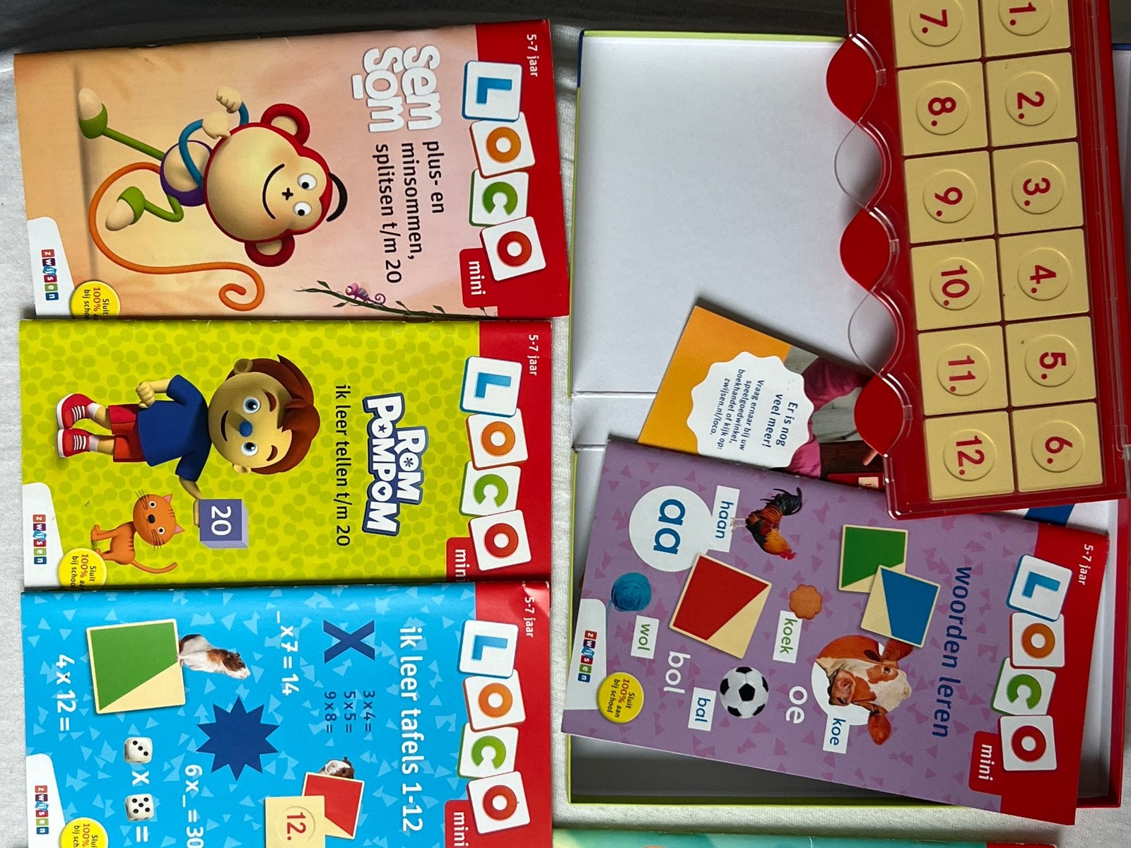 Loco Mini pakket - Leren lezen, rekenen en meer (5-7 jaar), Ophalen of Verzenden, Zo goed als nieuw