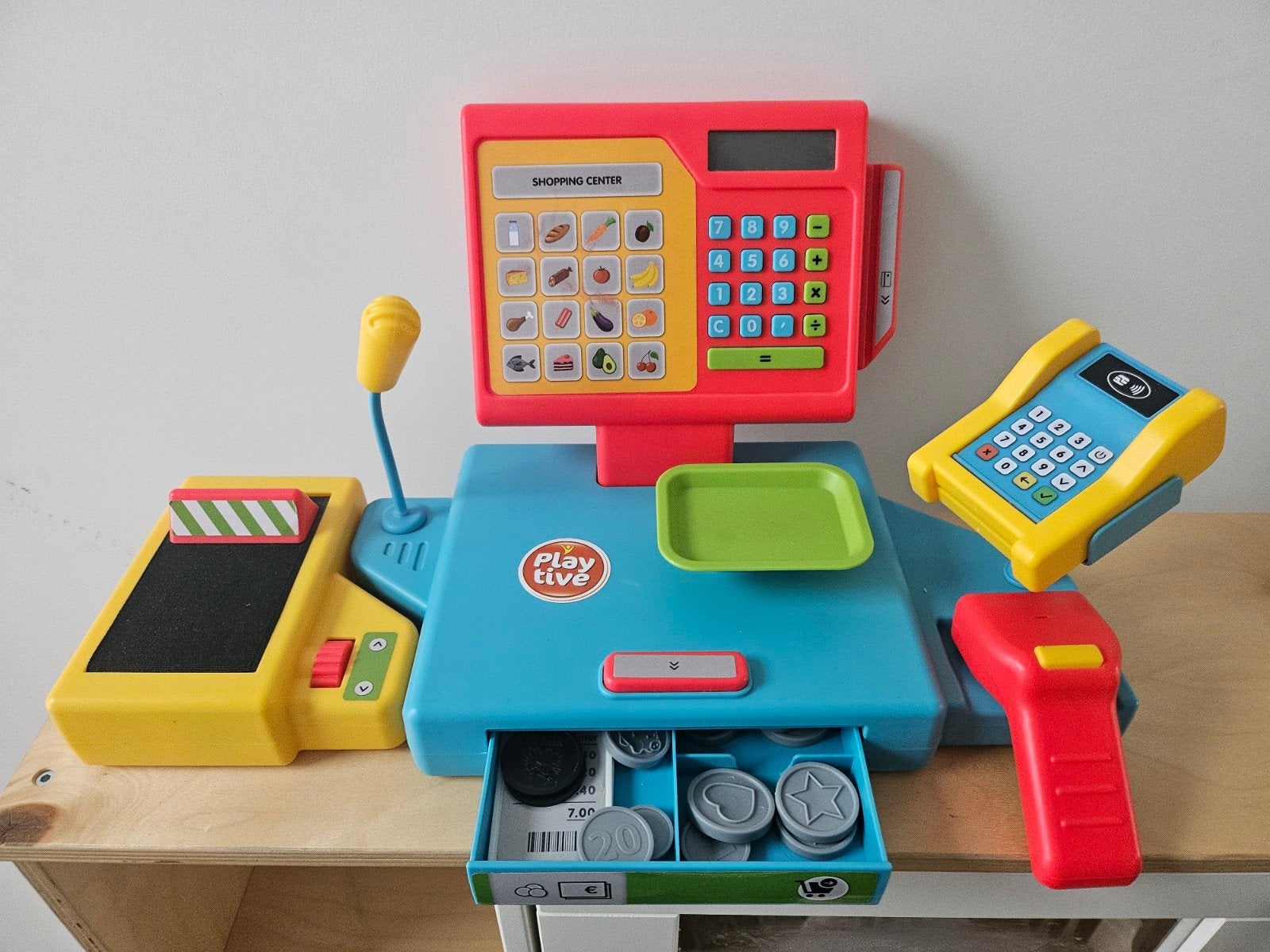 Playtive Kassa - Compleet en Zo Goed als Nieuw, Ophalen of Verzenden, Zo goed als nieuw, Jongen of Meisje
