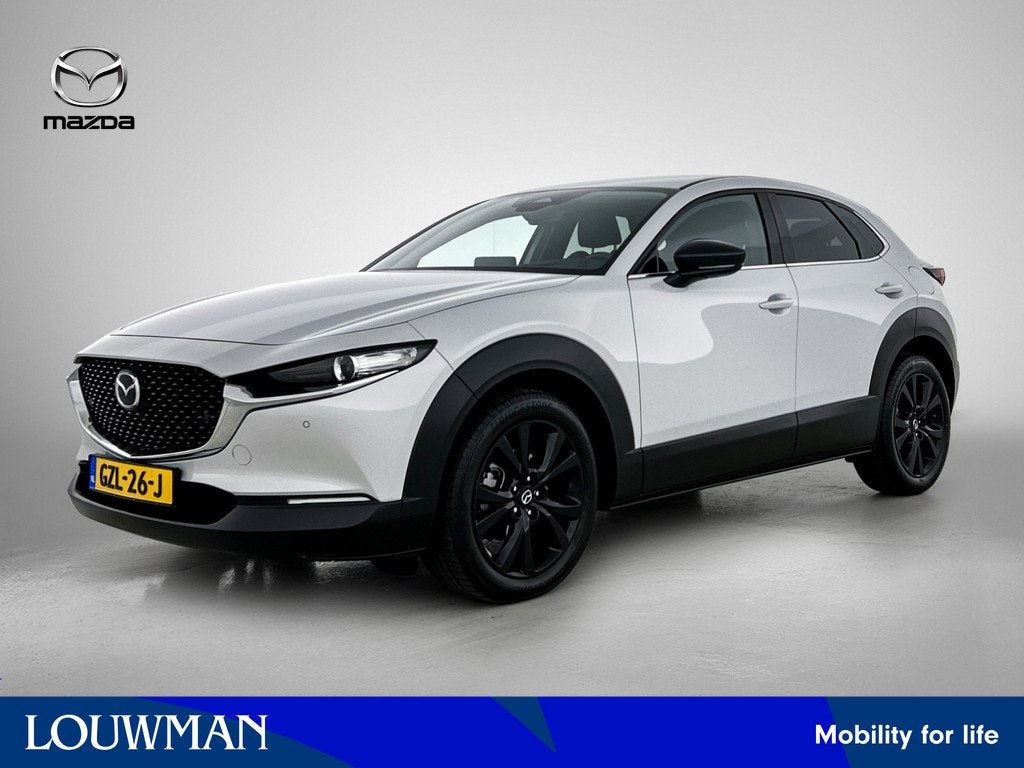 Mazda CX-30 2.0 e-SkyActiv-X M Hybrid Homura / Camera / Adap, Auto's, Mazda, Gebruikt, Wit, Origineel Nederlands, Bedrijf