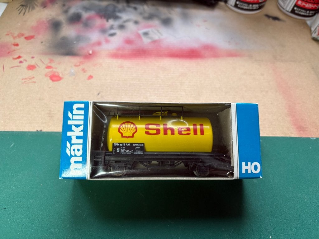 Märklin SHELL ketel wagon klein (4442) IMG7946/7/8/9, Wisselstroom, Ophalen of Verzenden, Märklin, Nieuw