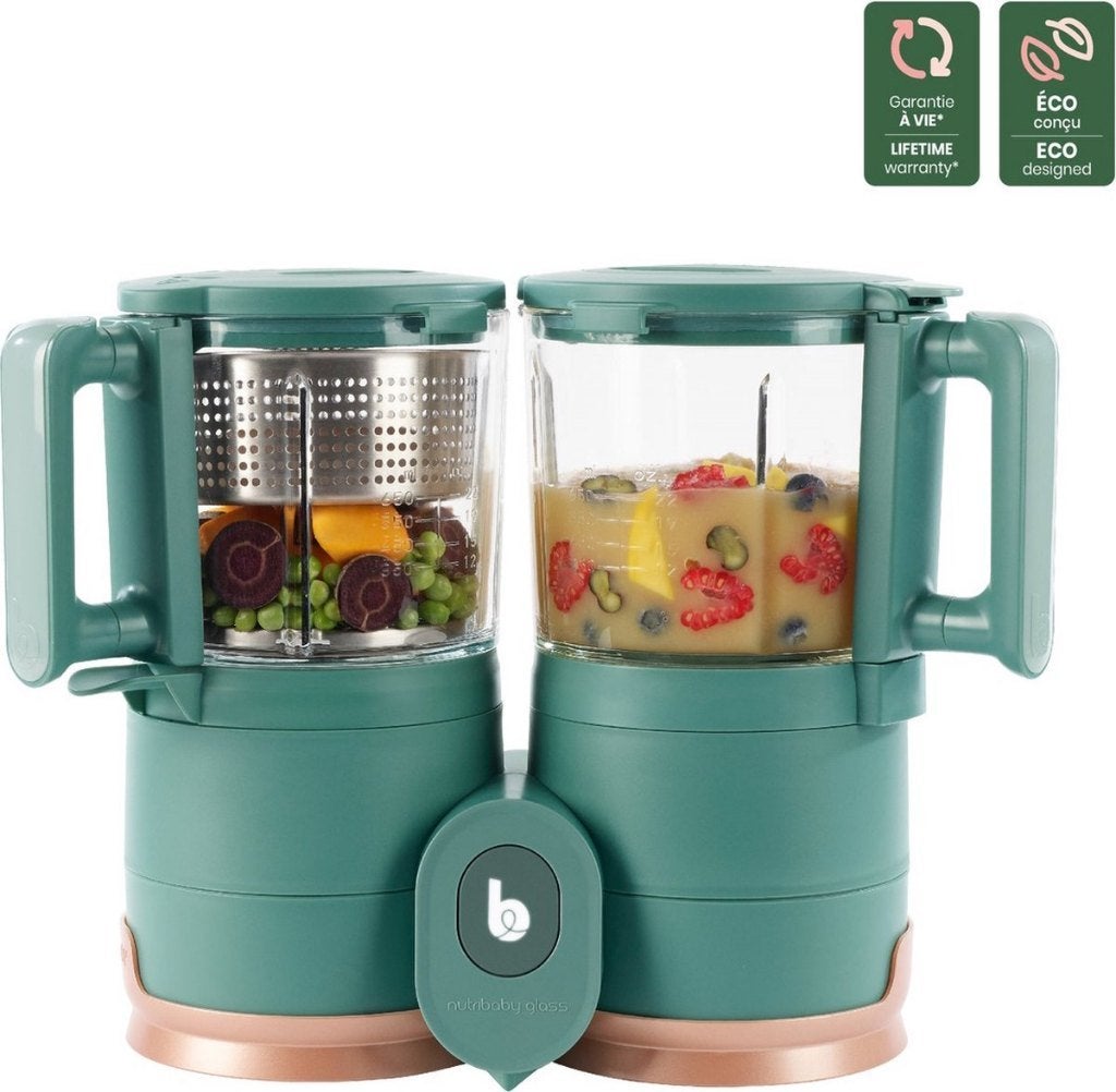 Babymoov Nutribaby Glass - 4-in-1 Foodprocessor, Ophalen, Zo goed als nieuw, Overige typen
