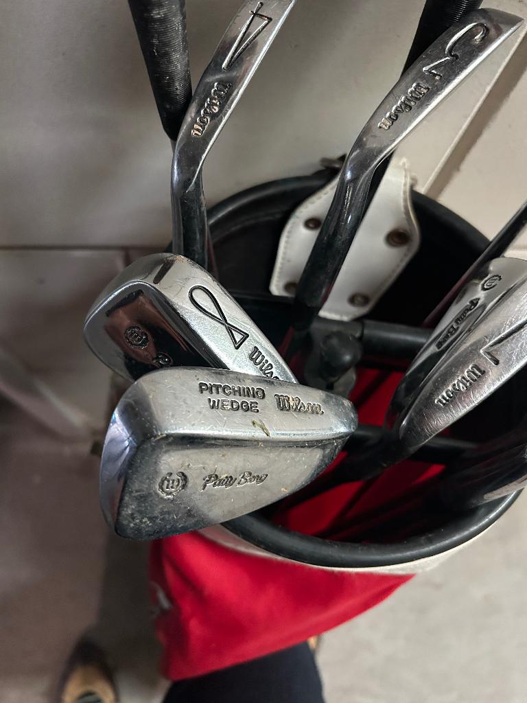 Dames Golf set Wilson met tas en kar, Sport en Fitness, Golf, Ophalen, Gebruikt, Set, Overige merken