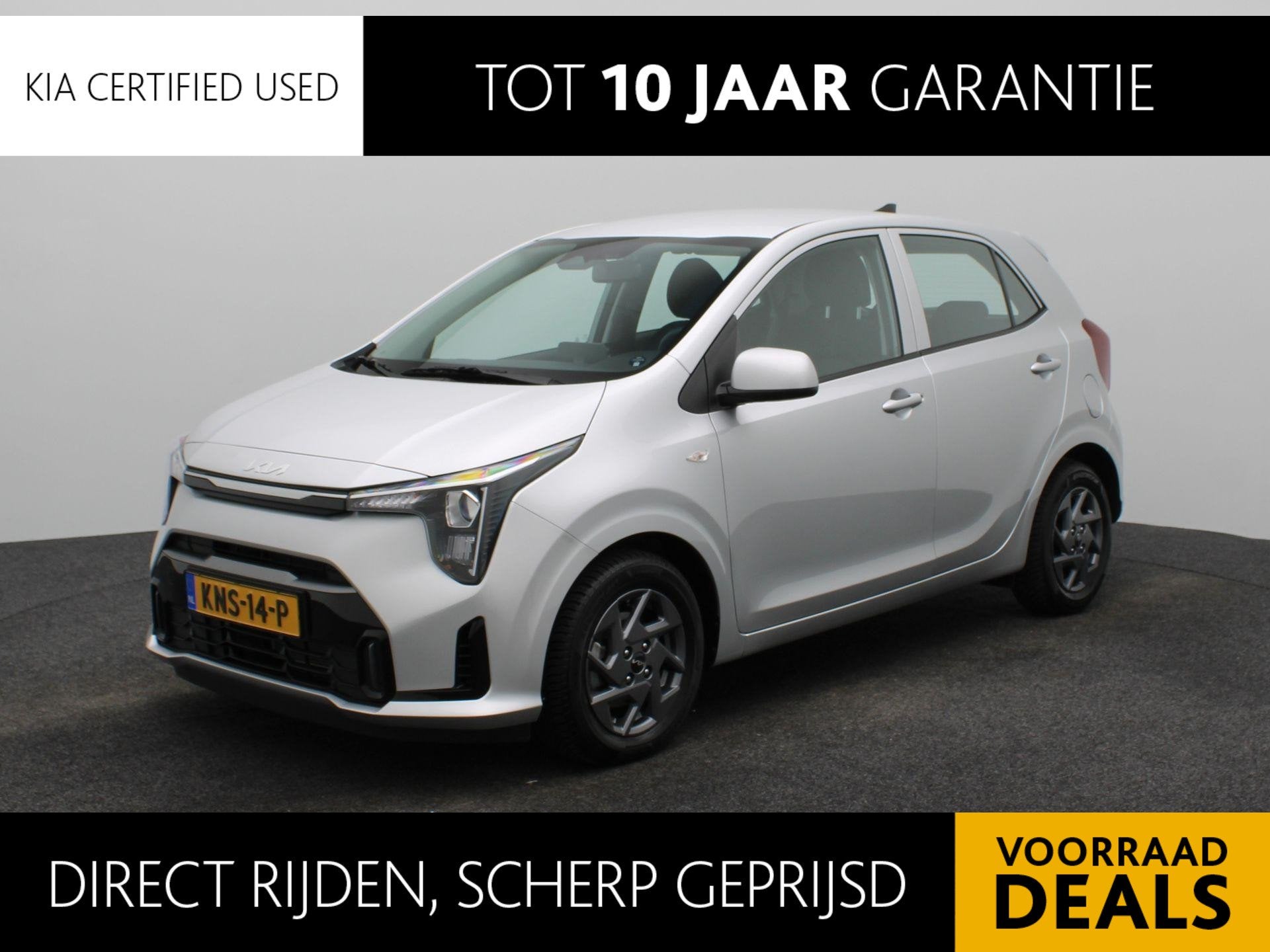 Kia Picanto 1.0 DPI DynamicPlusLine Automaat | Stoelverwarmi, Auto's, Kia, Stof, Lane Keeping Assist, Bedrijf, 19 km/l