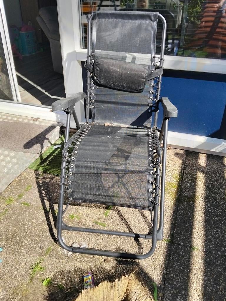 Standen stoel met voetensteun, Ophalen, Gebruikt, Campingstoel