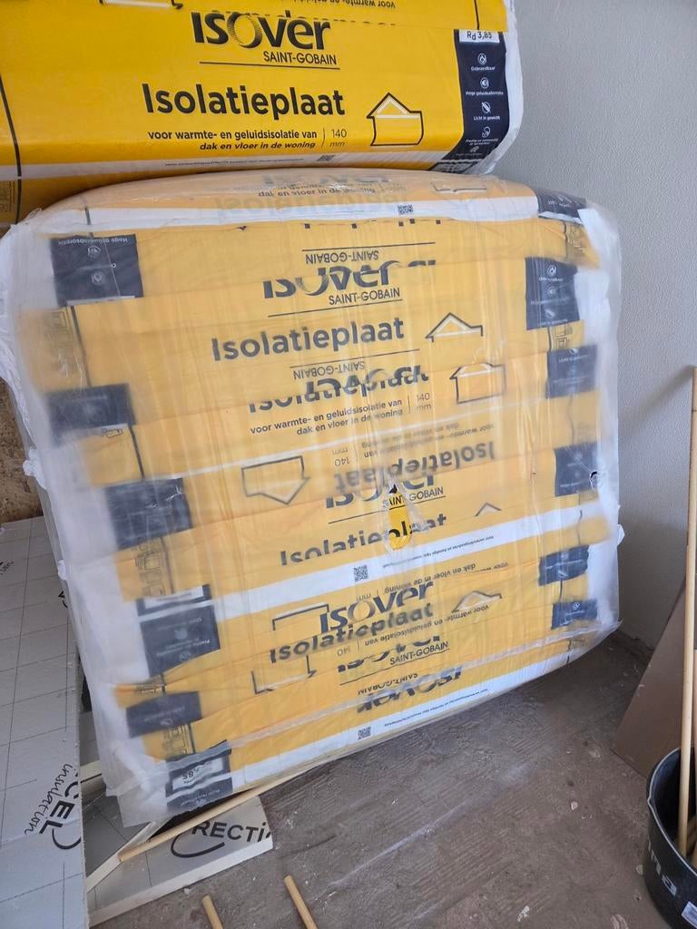 ISOVER Isolatieplaten 1200x600x140mm - 6 pakken, Ophalen, Dakisolatie, 10 tot 15 m², 12 cm of meer
