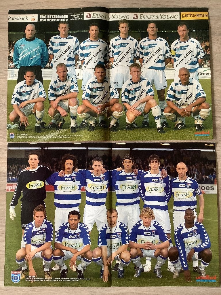 Posters FC Zwolle Jaren 2000, Ophalen of Verzenden, Zo goed als nieuw, Overige binnenlandse clubs, Poster, Plaatje of Sticker