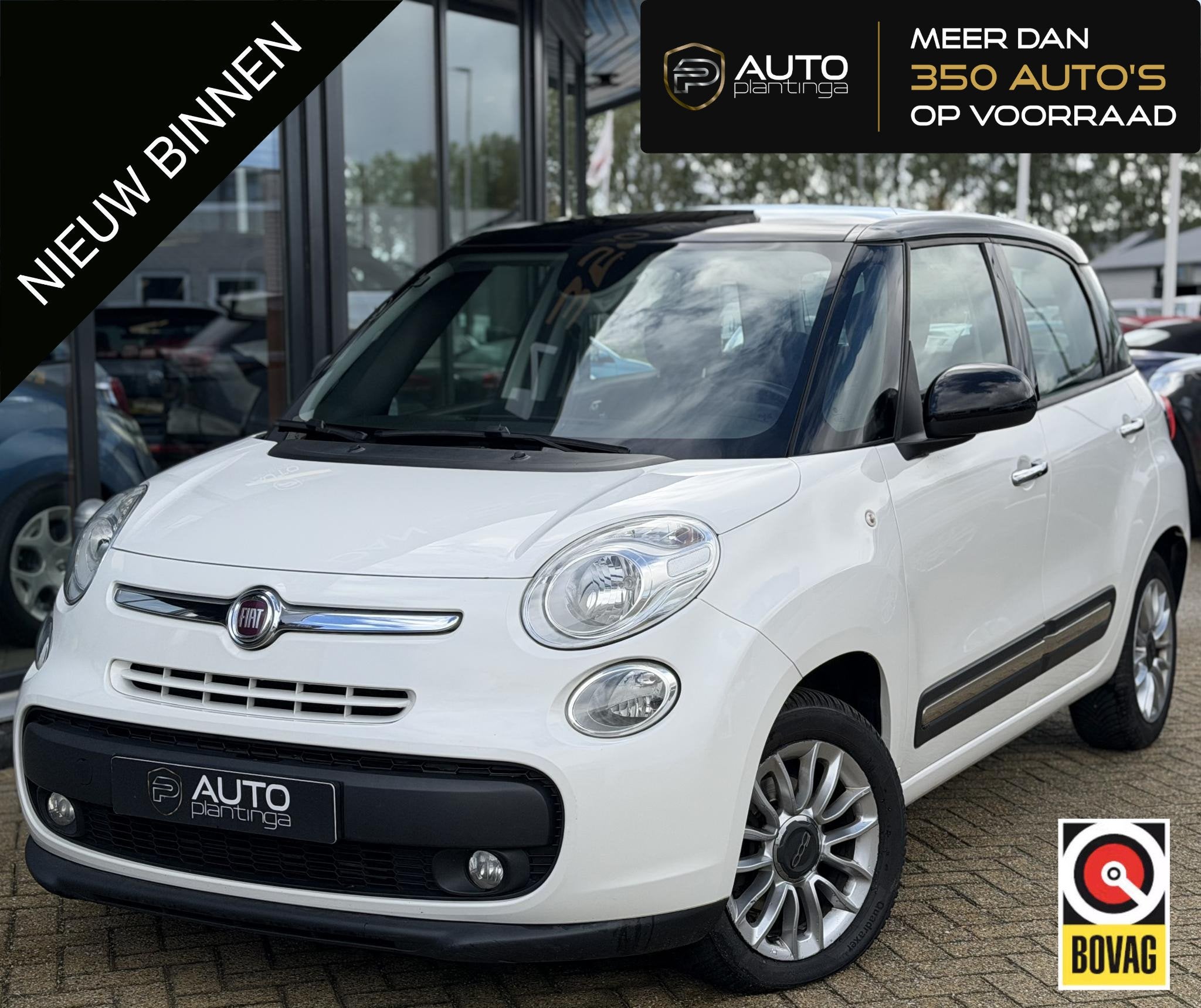 Fiat 500 L 0.9 TwinAir Lounge 105PK | NL AUTO | NAP | Trekha, Gebruikt, Euro 6, Wit, Origineel Nederlands