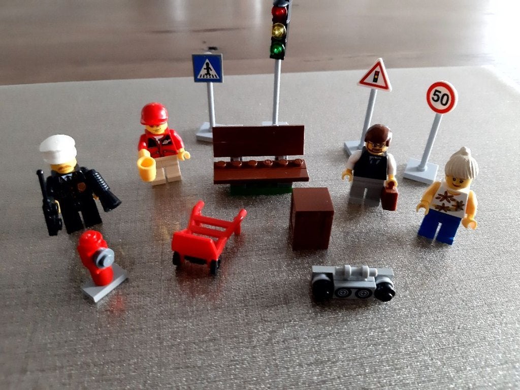 Lego inwoners  8401, Lego, Ophalen of Verzenden, Zo goed als nieuw, Complete set