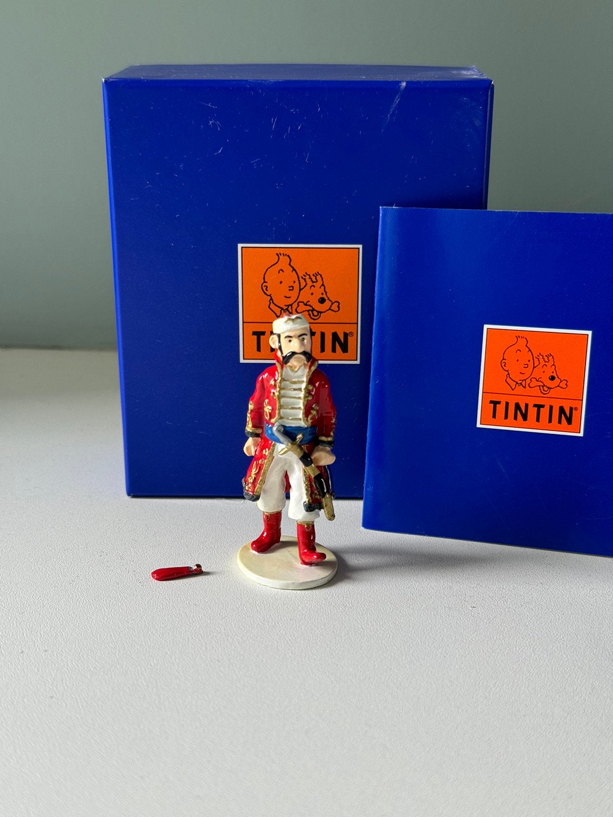 Pixi - Moulinsart - Kuifje wenskaarten - De bewaker Syldave, Ophalen of Verzenden, Kuifje, Zo goed als nieuw, Beeldje of Figuurtje