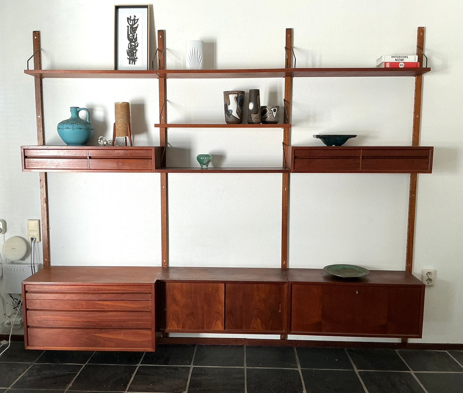 Vintage Systeem Kast Poul Cadovius Royal System, Ophalen, Gebruikt, 25 tot 50 cm