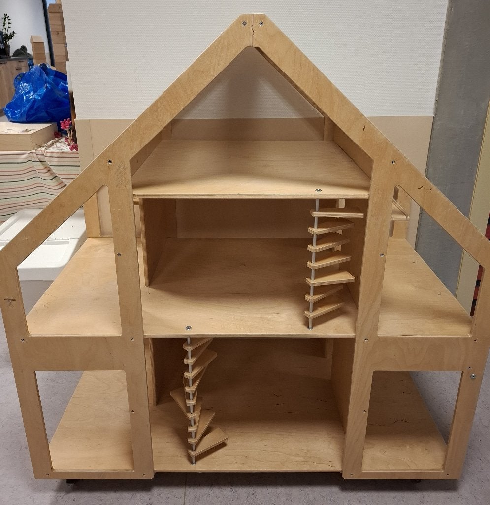 prachtig poppenhuis (verrijdbaar), Ophalen, Gebruikt, Poppenhuis