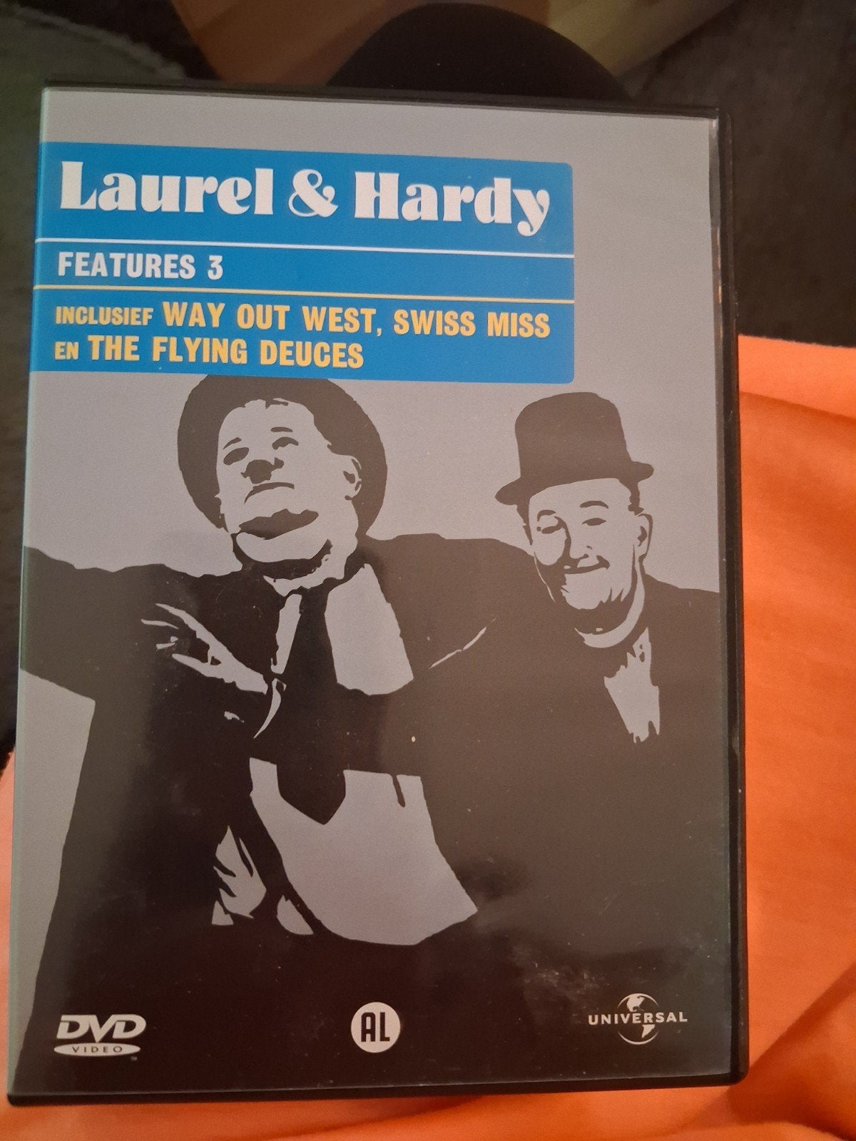 Laurel & Hardy Features 3 DVD - Way Out West, Swiss Miss, Alle leeftijden, Ophalen, Gebruikt