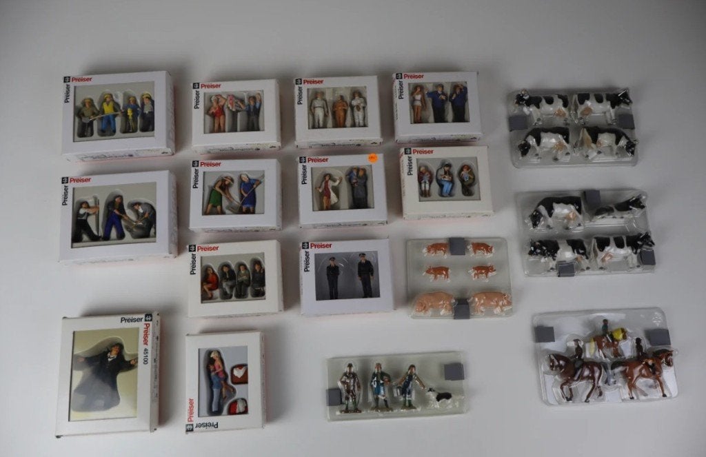 Preiser Figuren Spoor 1 Partij (1/32) Modelbaan Beschilderd, Overige merken, Wisselstroom, Overige typen, Ophalen of Verzenden