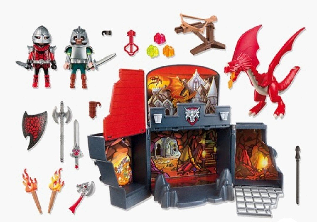 Playmobil 5420 Drakenburcht met Draak en Ridders, Ophalen, Gebruikt, Complete set, Kasteel/Fort