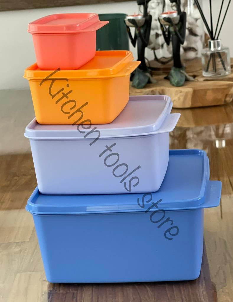 tupperware set opbergdozen koekjestrommel bewaarbakjes, Ophalen of Verzenden, Nieuw, Bak of Kom