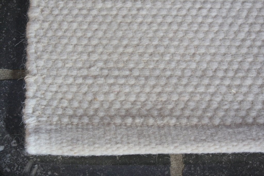 Vloerkleed Lifa Living wol wit naturel 140 x 200 cm., Huis en Inrichting, 100 tot 150 cm, Wit, Ophalen of Verzenden, Rechthoekig