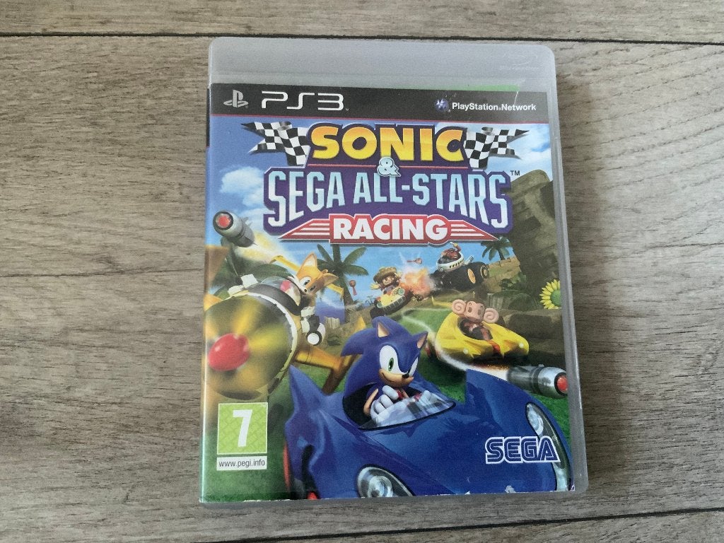 Playstation 3 - Sonic & Sega All-stars Racing voor de PS3, Racen en Vliegen, Ophalen of Verzenden, Zo goed als nieuw, 3 spelers of meer