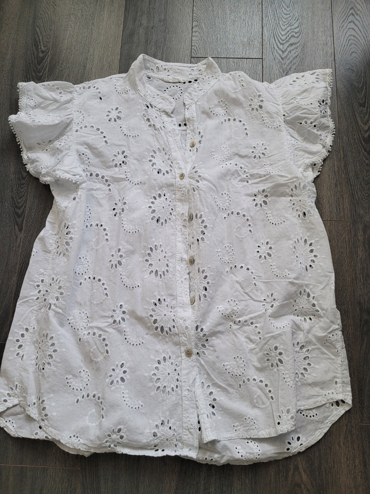 blouse wit en zwart, Kleding | Dames, Blouses en Tunieken, Ophalen of Verzenden, Nieuw, Maat 38/40 (M), Wit