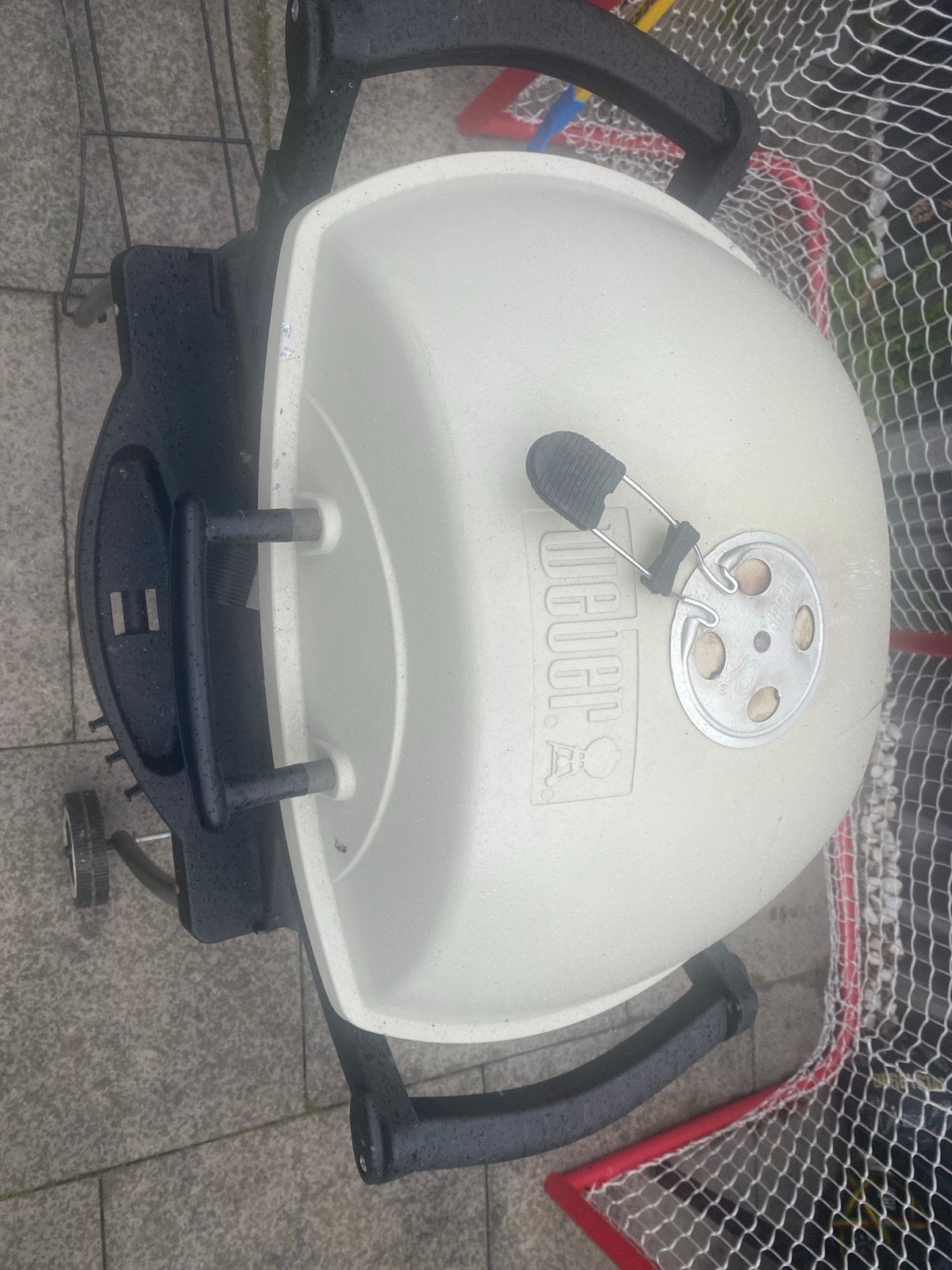Weber Q1000 barbecue voor kolen of briketten, Ophalen, Gebruikt