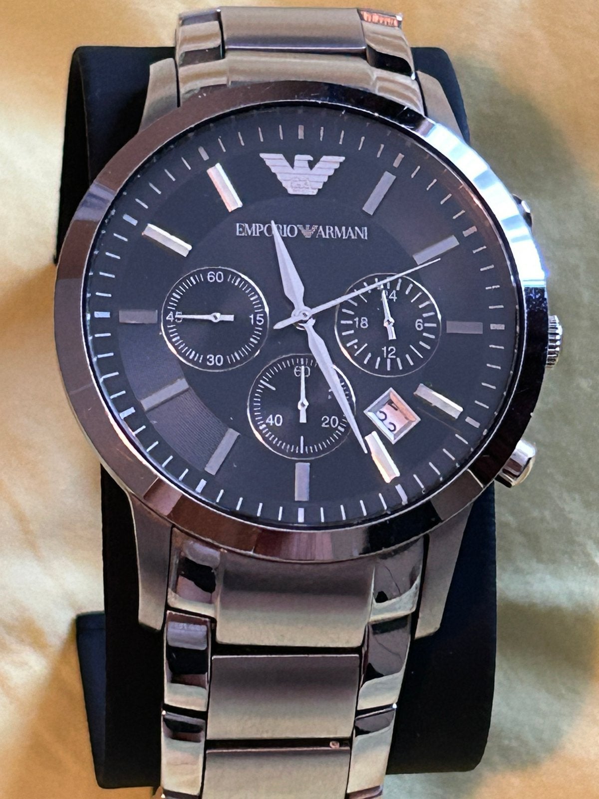 Emporio Armani AR2434 Herenhorloge -   nieuw, Staal, Polshorloge, Nieuw, Ophalen