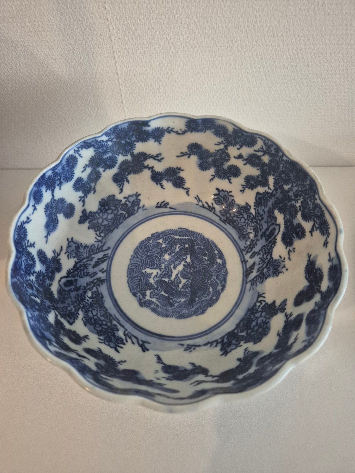 Antieke Japanse Imari / Arita porseleinen schaal met draak, Antiek en Kunst, Ophalen of Verzenden