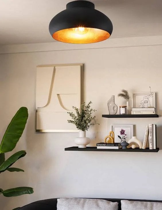 Eglo plafond/muurlamp Mogano, Huis en Inrichting, Ophalen of Verzenden, Zo goed als nieuw