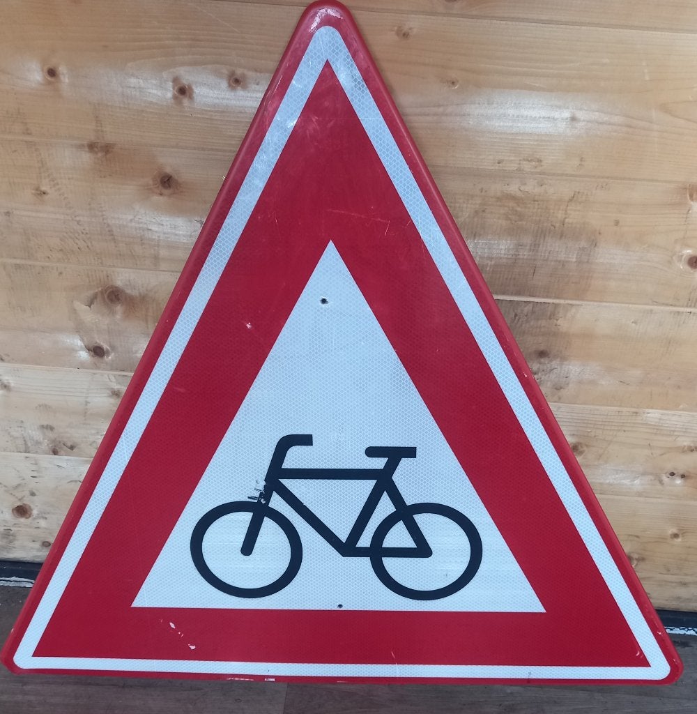 verkeersbord 90 x 90 cm, Verzamelen, Merken en Reclamevoorwerpen, Ophalen, Reclamebord