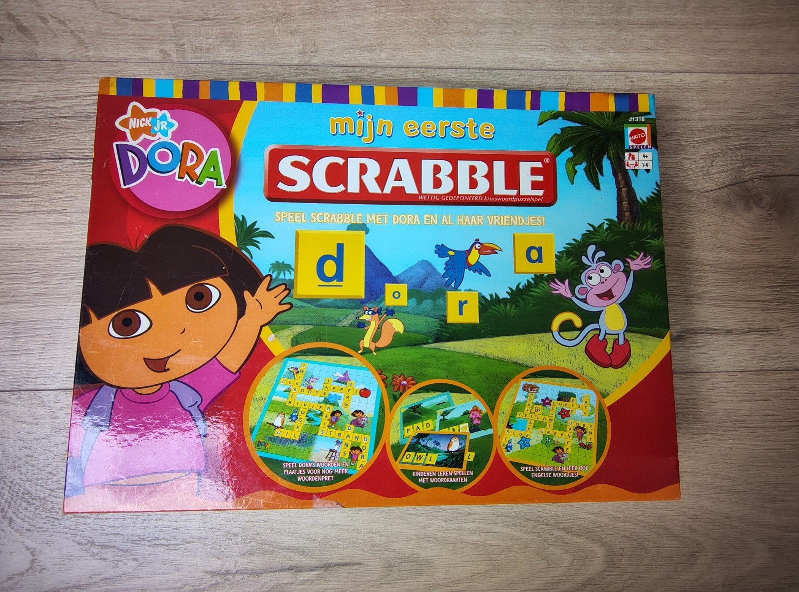 Mijn Eerste Scrabble Dora, Een of twee spelers, Ophalen of Verzenden, Zo goed als nieuw, Nick Jr. / Mattel