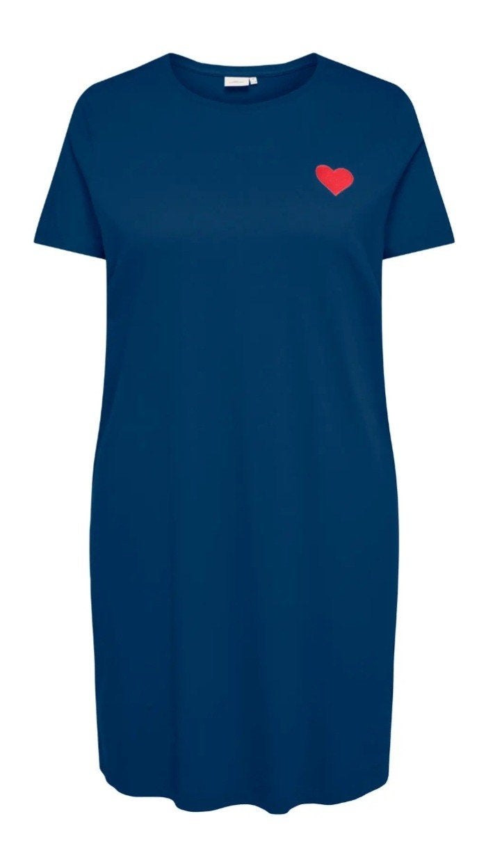 Navy blauw jurkje Caranita van Only Carmakoma Maat 50/52, Kleding | Dames, Grote Maten, O, O, Blauw, Nieuw