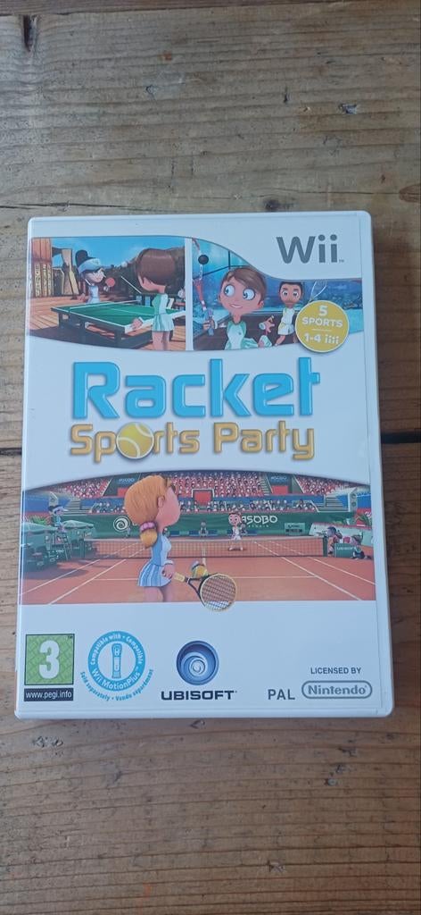 Racket Sports Party Wii - Tennis, Badminton, Squash, etc., Eén computer, Ophalen of Verzenden, Zo goed als nieuw, Sport