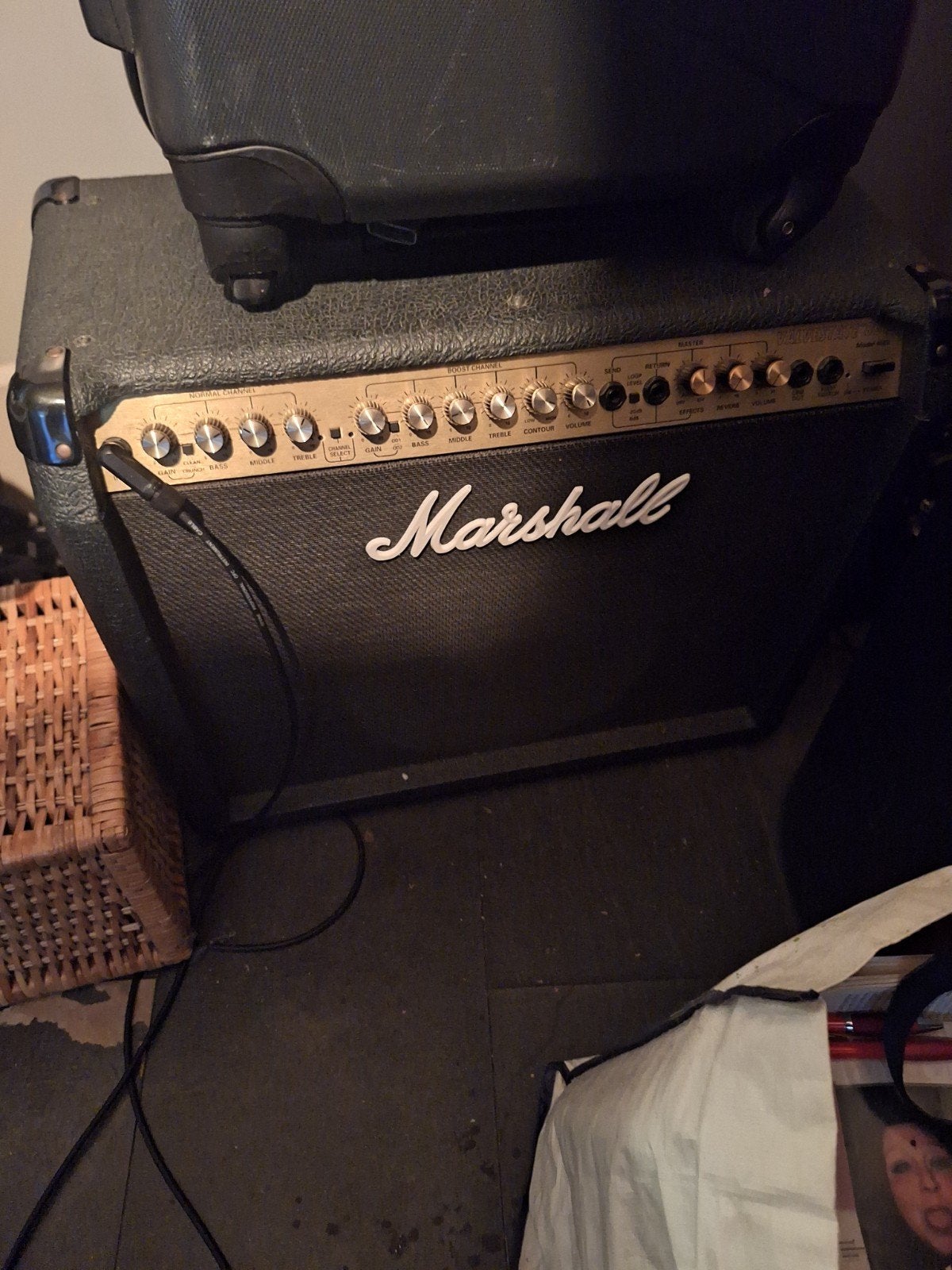 Marshall valvestate 8080 80v + footswitch, Ophalen, Gebruikt, 50 tot 100 watt