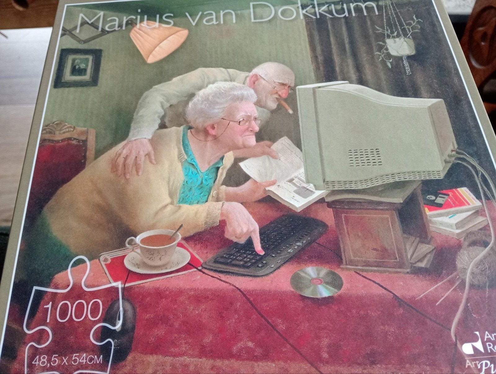 Marius van Dokkum Legpuzzel - 1000 stukjes, Hobby en Vrije tijd, Verzenden, 500 t/m 1500 stukjes, Gebruikt, Legpuzzel