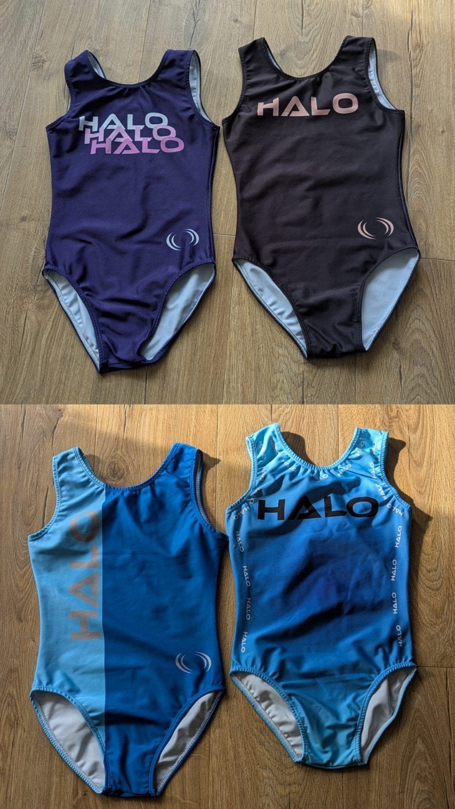 Halo turn/acro pakjes, Sport en Fitness, Kindermaat 122 t/m 140, Ophalen of Verzenden, Zo goed als nieuw, Turnpak(je)